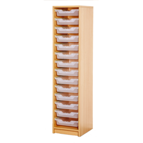Beistellregal mit Boxen B/H/T: 36x158x40 cm, mit 14 flachen ErgoTray-Boxen-image