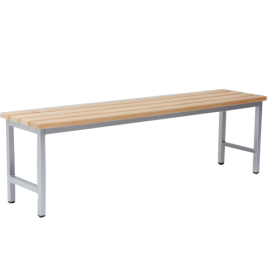 Umkleidebank, freistehende Sitzbank B/H/T: 150x45x35 cm-image