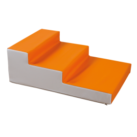 Kunstlederelement Treppe, Kunstleder und Polsterung schwer entflammbar B/H/T: 90x30x60 cm-image