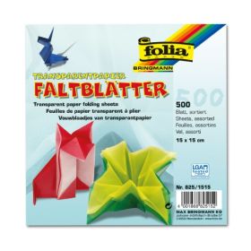 Faltblätter aus Transparentpapier 15 x 15 cm-image