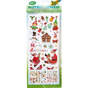 IMG78386_5246 Glitzer Sticker Weihnachten, 5 Blatt-image