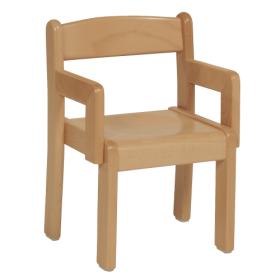 Stapelstuhl TIM mit Armlehne mit Sitzmulde und Armlehnen, Sitzhöhe wählbar Stapelstuhl TIM mit Armlehne mit Sitzmulde und Armlehnen, Sitzhöhe wählbar-image