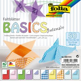 Alu-Faltblätter, 10 x 10 cm, 50 Blatt, Sortiment-image