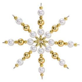 IMG78378_3867 Perlensterne Bastelset für 5 Sterne, Rot-Gold-image