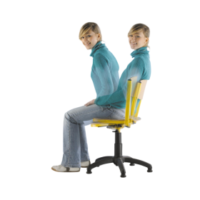 höhenverstellbarer LORDOFLEX Erzieherinnen-Stuhl Größe 3-5, mit Gaslift und Polyamid-Fuß, höhenverstellbar von 42 bis 54 cm höhenverstellbarer LORDOFLEX Erzieherinnen-Stuhl Größe 3-5, mit Gaslift und Polyamid-Fuß, höhenverstellbar von 42 bis 54 cm-image