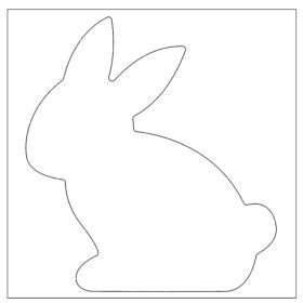 Blanco Motive "Hase", 300 gr, 20 Stück-image