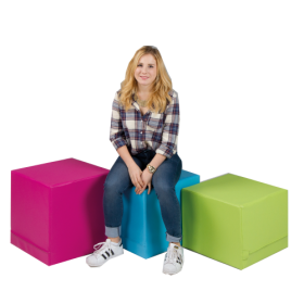 Polsterhocker CUBE  mit Stoff- oder Kunstlederbezügen B/H/T 45x30/35/40/45x45 cm, Sitzhöhe und Bezug wählbar, auch in schwer entflammbar lieferbar Polsterhocker CUBE  mit Stoff- oder Kunstlederbezügen B/H/T 45x30/35/40/45x45 cm, Sitzhöhe und Bezug wählbar, auch in schwer entflammbar lieferbar-image