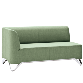 BOXIT 2er Designer Sofa mit Armlehne B/H/T: 131x74x75 cm, Sitzhöhe: 43 cm-image