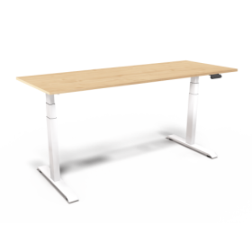 Elektrisch höhenverstellbarer Schreibtisch B/H/T: 120-180x65-130x80 cm-image