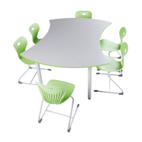 Tisch BEAN, Melaminplatte B/H/T: 200-140x58-72x100-70cm-image