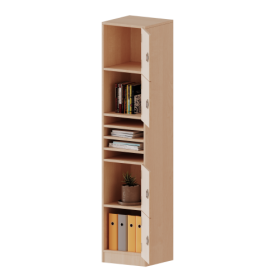 Schließfachschrank, 5 Ordnerhöhen - Serie evo180 Breite 40,5 cm, Gesamthöhe 190 cm, 4 Schließfächer, je 1 Kleinfach, mit Sockel (81 mm) Schließfachschrank, 5 Ordnerhöhen - Serie evo180 Breite 40,5 cm, Gesamthöhe 190 cm, 4 Schließfächer, je 1 Kleinfach, mit Sockel (81 mm)-image