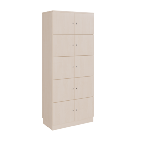 Schließfachschrank mit 10 Fächern B/H/T: 80x190x42 cm, Türen verschieden schließend Schließfachschrank mit 10 Fächern B/H/T: 80x190x42 cm, Türen verschieden schließend-image