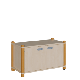 Stollen-Schrank mit 2 Türen B/H/T: 106x60x40 cm, 2 Türen, mit Mittelwand und 2 Einlegeböden, 4 Fächer-image
