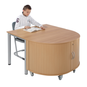 Rechtecktisch verschiedene Größen und Dekore wählbar, Höhe: 76 cm, Quadratfuß aus Chrom-image