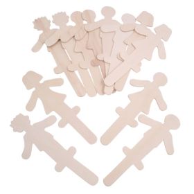 Holzbastelstäbchen-Set Menschen, 12 Stück-image