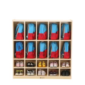 IMG102514_30292 Rucksack- und Schuhregal f. 10 Kinder-image