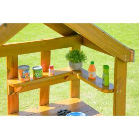 Outdoor Spielküche aus Holz mit Dach-image
