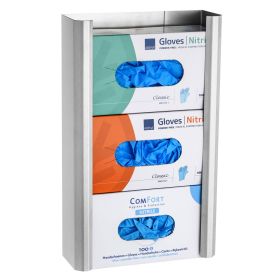 IMG102175_32606 Einmalhandschuh-Spender Edelstahl, 3-fach-image