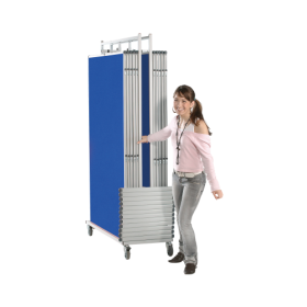 Sparset aus Stecktafeln, Stativfüßen und Wagen 12 Stecktafeln, 12 Stative und Wagen: NSTT-W190-image