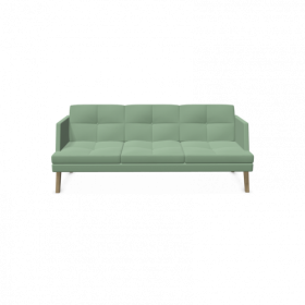 3er Sofa Ona mit Holzgestell und niedriger Lehne B/H/T: 207x84x84 cm-image