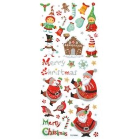 Glitzer Sticker Weihnachten, 5 Blatt-image