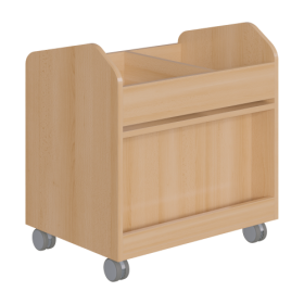 Bastelwagen "Kreativbasti 3", fahrbarer Kreativwagen B/H/T: 70,5x74,3x50 cm, Bastelwagen mit 2 Fächern und 4 Ergo Tray Boxen C2-image