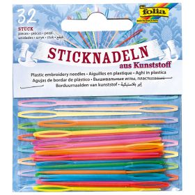 IMG101982_28497 Sticknadeln aus Kunststoff, 32 Stück, farbig sortiert-image