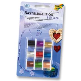 IMG89961_16983 Basteldraht Set, 9 Stk., D 0,3 mm, L 2 m-image