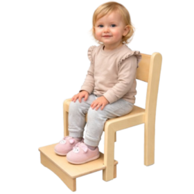 Fußbank-Set für Stuhl TIM31 zweiteiliges Fußbank-Set zur Reduzierung der Sitzhöhe von TIM31-Stühlen, mit Fixierung am Stuhl-image