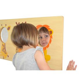 IMG102527_30367 Wandelement m. Spiegel Safari Tiere-image