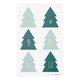 Adventskalender Sticker, Christmas Tree, 1-24-image