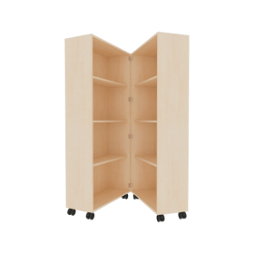 Bücherwagen mit 6 Einlegeböden, zusammenklappbar, fahrbar B/H/T: 80x167,5x64 cm Bücherwagen mit 6 Einlegeböden, zusammenklappbar, fahrbar B/H/T: 80x167,5x64 cm-image