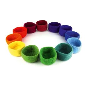Filz-Schalen-Set groß, 12 Stk., für Farbkreis Filz-Schalen-Set groß, 12 Stk., für Farbkreis-image