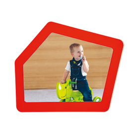 Rahmenloser Spiegel aus feuerhemmender Buchedekor-Platte-image