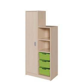 Korpusschrank "SideStep", Tür und Boxen B/T: 70,5x40 cm, in verschiedenen Höhen mit stufenartiger Kontur, mit Türseite sowie Regalseite incl. Boxen Korpusschrank "SideStep", Tür und Boxen B/T: 70,5x40 cm, in verschiedenen Höhen mit stufenartiger Kontur, mit Türseite sowie Regalseite incl. Boxen-image