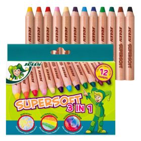 Jolly Supersoft 3 in 1, 12er-Packung, farbig sortiert-image