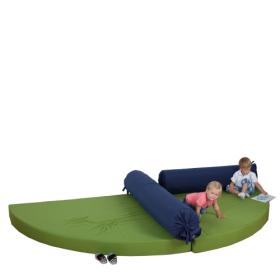 Kuschelecke Doppel-Viertelkreis mit 2 Rückenrollen B/H/T: 160x15x160 cm-image