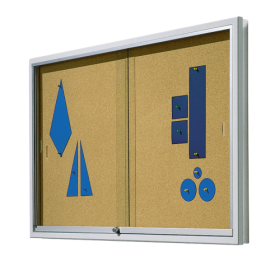 Informationsvitrine V9 mit Naturkorkrückwand B/H/T: wählbar, 93x8 cm Informationsvitrine V9 mit Naturkorkrückwand B/H/T: wählbar, 93x8 cm-image