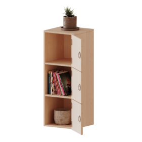 Schließfach - Aufsatz, 3 Ordnerhöhen - Serie evo180 Breite 40,5 cm, Gesamthöhe 108 cm, 3 Schließfächer-image