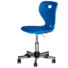 Ergostar Drehstuhl - Chrom Schulstuhl Sitzschalenfarbe wählbar, Höhenverstellbar Ergostar Drehstuhl - Chrom Schulstuhl Sitzschalenfarbe wählbar, Höhenverstellbar-image