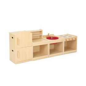 Spielküche Owlaf für Krippenkinder - Herd-image