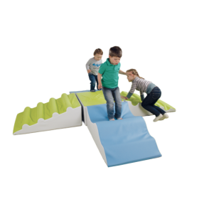 Kunstlederelemente-Set Set 3, 5-teilig, B/H/T: 240x30x240 cm (Maße lt. Anordnung im Bild)-image