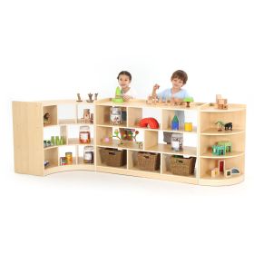 Viertelkreisschrank, Ahorn-Optik, 113 x 39 x 80 cm-image