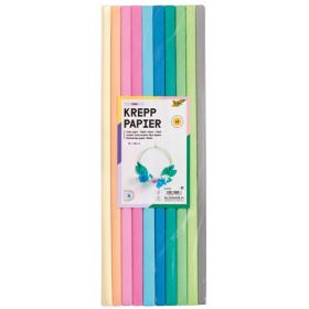 IMG100494_23828 Krepp Papier Pastell: Sortiment TREND, 10 Rollen, 10 Farben-image
