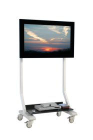 TV Wagen, TV Rack für Fernseher bis 70 Zoll mit schwarzer Ablage ScreenCart M, neigbare Halterung TV Wagen, TV Rack für Fernseher bis 70 Zoll mit schwarzer Ablage ScreenCart M, neigbare Halterung-image