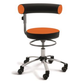 Sanus Gesundheitsstuhl Classic, Lehne höhenverstellb., Kunstleder, extra niedrig, Farben nach Wahl-image