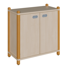 Stollen-Schrank mit 2 Türen B/H/T: 82x60x40 cm, 2 Türen, 2 Einlegeböden, 3 große Fächer-image