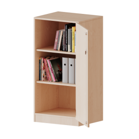 Schrank, 3 Ordnerhöhen - Serie evo180 Breite 60 cm, Gesamthöhe 118 cm, 1 Tür, abschließbar Schrank, 3 Ordnerhöhen - Serie evo180 Breite 60 cm, Gesamthöhe 118 cm, 1 Tür, abschließbar-image