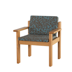 Sessel mit Armlehne und Polsterauflage B/H/T: 40x60x40, SH=34 cm-image