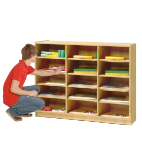 Klassenzimmerregal 3 mit 15 Fächern B/H/T: 140x98x41cm, Ausführung wählbar-image